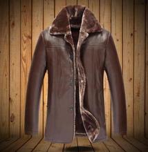 Jaqueta de couro masculina de inverno 2017, quente, grosso, flanela, couro pu, casacos casuais, jaqueta de couro masculina, quente, plus 4xl 2024 - compre barato