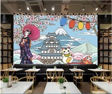 Papel tapiz de pared 3d para papel pintado con foto 3d, kimono japonés, restaurante de belleza, sushi, pared de salón, murales, 3 d 2024 - compra barato