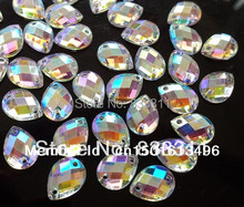 Wholesale Acrylic 600pcs 8x13mm Acrylic Crystal AB Sew on Rhinestone Drop Shape AB Gems Stones Crystals For Diy Sewing Wedding 2024 - buy cheap