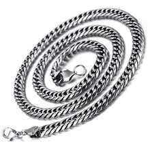 4.5mm Stainless Steel Silver Curb Mens Necklace HN170 2024 - buy cheap