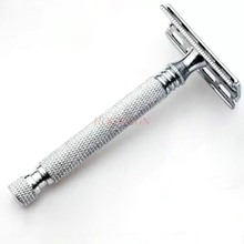 Afeitadora Manual Vintage para hombre, cuchillo de afeitar para Barba, cuchilla de doble cara, venta 2024 - compra barato