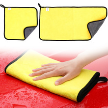 Toalha de limpeza automotiva com detalhamento, 30x30/60cm, pano de microfibra ultra macio, secagem 2024 - compre barato