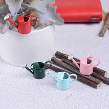 Garden Mini Metal Watering Can 1/12 Miniature Decoration For Children Kids Dolls Acces Dollhouse Miniature Furniture New 2024 - buy cheap