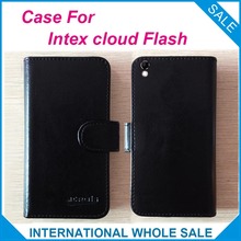 Hot! 6 Colors High Quality Leather Exclusive Case For Intex cloud Flash Protective Phone Cover Tracking 2024 - buy cheap
