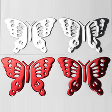 (30 pairs/lot) Wholesale 3D PVC Butterfly decal stickers on car bumper stickers decorate stickers car-styling 2024 - buy cheap