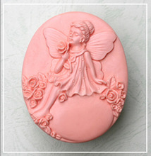 Rose Angel 50080 Craft Art Silicone Soap mold Craft Molds DIY Handmade soap molds 2024 - buy cheap