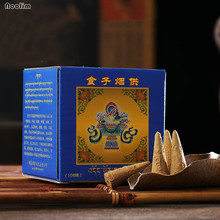 Cone de incenso tibetano, 60 tamanhos artesanal, especiarias naturais, meditação religiosa, fragrância para casa, escritório, ferramentas de remoção de cheiro 2024 - compre barato