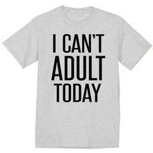Большая и высокая футболка для мужчин с забавным принтом «Я не могу взрослая сегодня день отцов», новейшие футболки, модные стильные мужские футболки, популярные футболки 2020 2024 - купить недорого