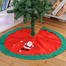 Falda de árbol de Navidad de 90CM, falda para árbol de Santa Claus, árbol de arpillera, decoración, adornos para fiesta en casa 2024 - compra barato