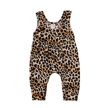 Симпатичный Леопардовый жилет для новорожденных девочек комбинезон шаровары брюки наряды одежда 2024 - купить недорого