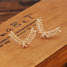 hot fashion wind shirt collar suit small brooch pin metal wheat lovers collar button jewelry accessories free shipping 2024 - buy cheap