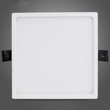Светодиодный панельный квадратный светильник 220x220 20 Вт 30 Вт, высокая яркость, светодиодный комнатный потолочный светильник SMD5630, белый/теплый белый свет светодиодный светодиодным Драйвером 2024 - купить недорого
