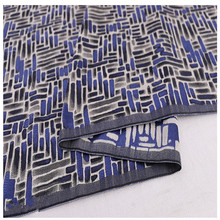 Saskia tecido em poliéster e jacquard, costura para almofada, material têxtil brocado, vestido de 57 "azul 2024 - compre barato