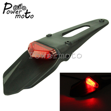 Motorcycle 12V 0.3W LED Taillight Brake Lamp Rear Fender Back Splash Guard Bracket Holder Motocross For Honda Kawasaki Suzuki 2024 - buy cheap