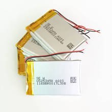 Лот 10 шт 3,7 V 400mAh 253450 литий-полимерная LiPo аккумуляторная батарея для Mp3 MP4 MP5 GPS PSP Смарт-часы электронная часть DVD 2024 - купить недорого