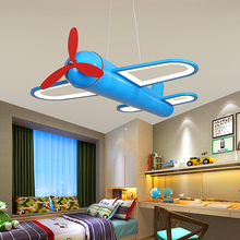 Laman-luminária pendente infantil, desenho animado, luz para quarto, meninos, crianças, suspensa, avião 2024 - compre barato