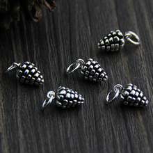 Pingentes de prata esterlina 925, pingentes de design de pinecone, colar de mulheres, encantos de prata, materiais de fabricação de joias diy 2024 - compre barato
