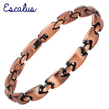 Brazalete de cobre antiguo con imanes de regalo Unisex Escalus, brazalete de joyería magnética, diseño moderno y moderno, pulsera con encanto 2024 - compra barato