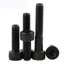 10pcs 1/8-40 allen screws inner hexagon screw circle column head cup bolts knurled bolt system 12.9 class high strength black 2024 - buy cheap