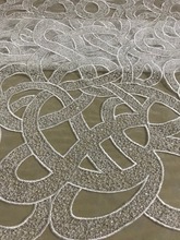 latest nigerian french mech lace fabric JIANXI.C-32713 Embroidered High Quality African Lace Fabric 2024 - buy cheap