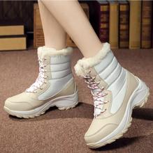 Botas femininas botas de inverno botas de neve feminina mais tamanho quente botas de plataforma inverno feminino quente botas mujer 2020 branco 2024 - compre barato