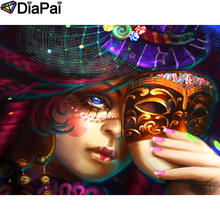 DIAPAI-pintura de diamantes en punto de cruz, mascarilla de belleza de dibujos animados, bordado de diamantes de cristal completo, artesanía de costura para decoración del hogar, A25947 2024 - compra barato