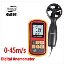 BENETECH Speed Measuring Instrument Anemometer LCD Display Digital Anemometer Wind Speed Meter GM8901 0-45m/s Anemometer Sensor 2024 - buy cheap
