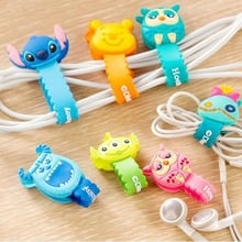 10pcs/lot Lovely Stitch Donald Duck Cartoon Cable Winder Headphone Earphone Cable Wire Organizer Cord Holder For iphone samsung 2024 - buy cheap