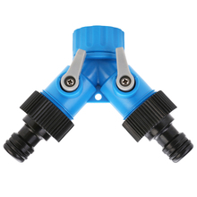 3/4 Inch 2 Way Tap Hose Pipe Splitter ABS Water Hose Tap Quick Connector With Valve Gardening Irrigation Tool 2024 - buy cheap