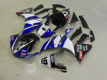 Kit Carenagem da motocicleta para YAMAHA YZFR1 09 10 11 R1 YZF1000 YZF 2009 2010 2011 Carenagens ABS preto branco azul set + presentes YE08 2024 - compre barato