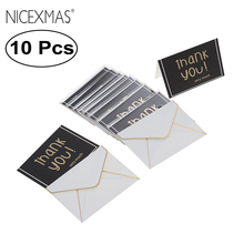 NICEXMAS 10pcs Thank You Very Much Greeting Card with Envelopes Blessing Cards Blank Note Cards 2024 - buy cheap