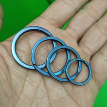 Blue Pure Titanium Split Ring Keyring Double Loop Key Chain Round TC4 Keychain Buckle EDC Outdoor Camping Gadgets J211 2024 - buy cheap