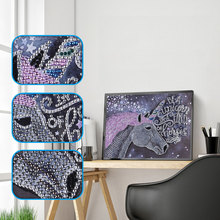 Diamond Embroidery Scenery 5D Special Shaped Diamond Painting Cross Stitch Horse Picture of Rhinestones Home Decoration 2024 - buy cheap