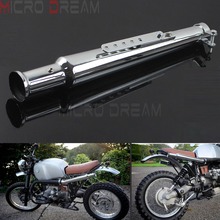 Motorcycle Tumpet Exhaust Pipes Silencer Retro Tulip Exhaust Muffler Pipe 35MM Inlet For Yamaha Honda Cafe Racer Bobber Cruisers 2024 - buy cheap