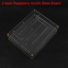Placa de montagem acrílica de 2 camadas, raspberry pi 3 modelo b + diy, plataforma protótipo experimental para raspberry pi 3 2 b + 2024 - compre barato