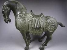 Отличная китайская Бронзовая статуя лошади, резная скульптура дракона, бесплатная доставка 2024 - купить недорого