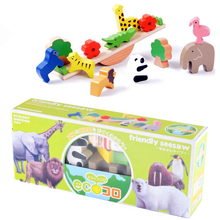 candice guo! Montessori ecology wooden toy baby gift animal block friendly seesaw balance set 2024 - buy cheap