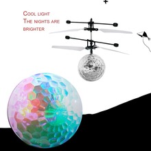 Remote Control Infrared Induction Helicopter Aircraft Flying Crystal Ball With Flashing LED Lighting Perfect Kids Toy 2024 - buy cheap