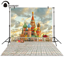 Allenjoy background photography building castle toy fairy tale fence backdrops photocall photographic photo studio 2024 - buy cheap