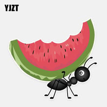 YJZT 13.5*12.3CM Lovely Watermelon Ants Decor Car Stickers Bumper Personalized 11A0669 2024 - buy cheap