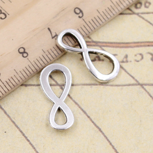 20pcs Charms Infinity Symbol Connector 20x9mm Tibetan Silver Color Pendants Antique Jewelry Making DIY Handmade Craft 2024 - buy cheap