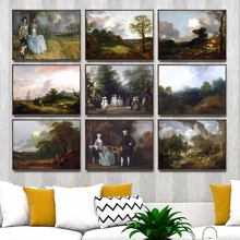 Cuadros artísticos de pared para decoración del hogar, póster para el salón, lienzo impreso, pinturas, británico Thomas gainsboro 2024 - compra barato