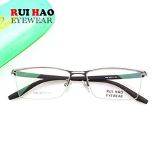 Fashion Optical Glasses Frame Rectangle Half Rimless Design High Elasticity Temple TR90 Prescription Eyeglasses Frames 1088 2024 - buy cheap