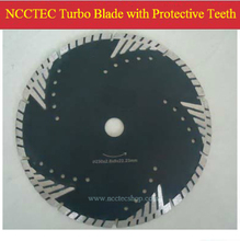 NCCTEC-hoja de sierra turbo de diamante de 14 pulgadas, dientes protectores (5 uds. Por paquete), hoja de corte de mármol y granito seco de 350mm 2024 - compra barato