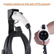 Wall-Mount Connector Holster Dock With Screws For SAE J1772 EVSE Electric Vehicle EV Charger Holder For EV Car 2024 - buy cheap