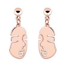 Shi42 316 L Stainless Steel Men Charms Drop Earrings Rose Gold Vacuum Plating Good Quality No Easy Fade Allergy Free 2024 - buy cheap