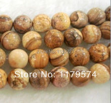 Hot Wholesale And Retail Beautiful Charming 10mm 15" Round Chinese Picture Stone DIY loose beads For Necklace Bracelets "WJ4019 2024 - buy cheap