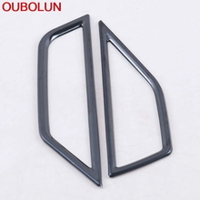 OUBOLUN For Volkswagen Tiguan MK2 2017 2018 2019 Front Air Condition Vent Outlet Cover Trim Interior Accessories Stainless Steel 2024 - buy cheap