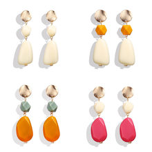 Hot Sale New Drop Earrings Fashion Geometric Long Earrings Korean Statement Wedding Bride Jewelry Gift 2024 - buy cheap