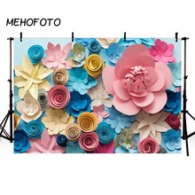 Paper Flower Photography Backdrops Newborn Baby Photo Shoot Background for Photographic Studio Props 2024 - buy cheap